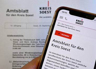 Amtsblatt Kreis Soest - Symbolfoto