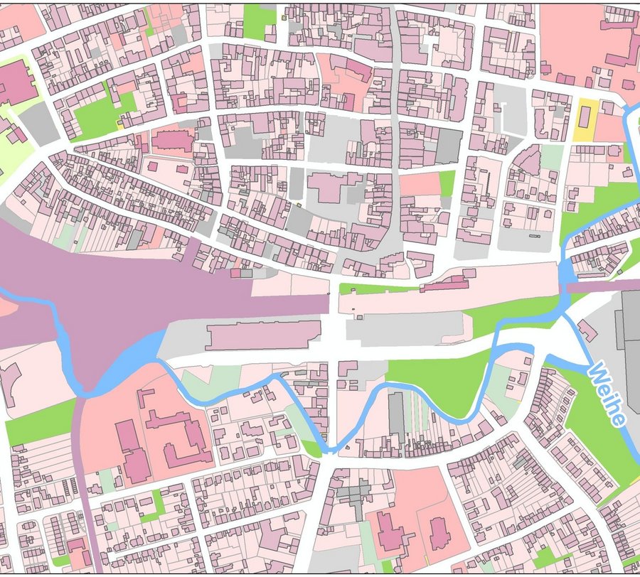 Ausschnitt eines Stadtplans. Foto: Kreis Soest/GIS