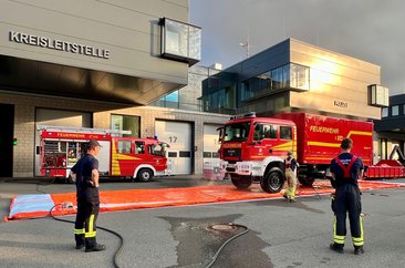 Übung am Rettungszentrum