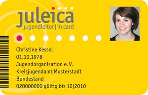 Foto von der gelben Jugendleitercard. Foto: Juleica.de