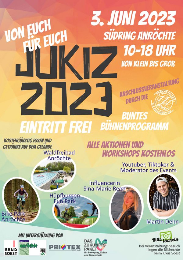 Flyer zum Event JuKiz 2023