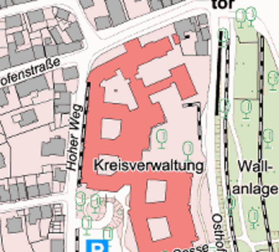 Kartenanwendung für das Katasteramt. Screenshot: Kreis Soest